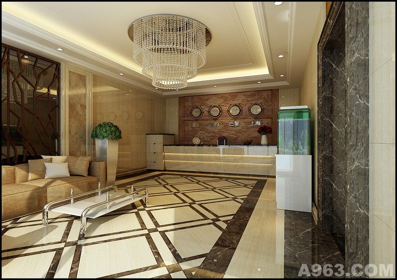 宾馆大厅 - 酒店设计 - 丁龙设计作品案例